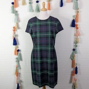 Brooks Brothers Red Fleece Plaid Wool Dress